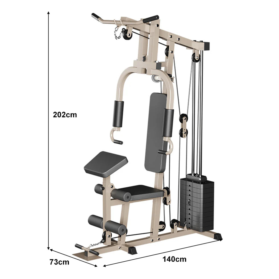 High-Weight Capacity Single-Station Gym – Steel Home & Studio Strength Training Machine