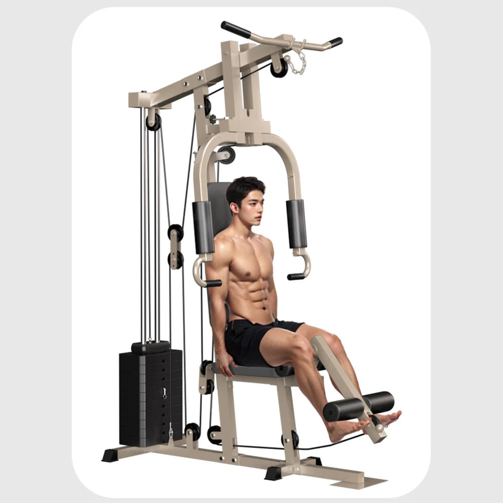High-Weight Capacity Single-Station Gym – Steel Home & Studio Strength Training Machine