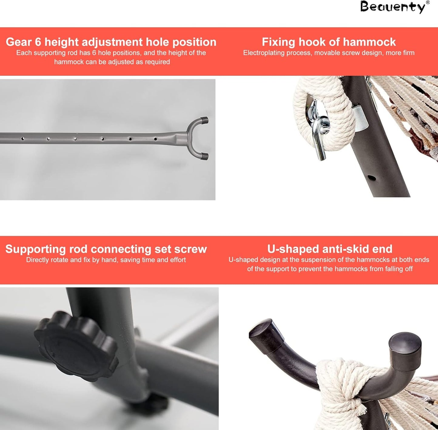 Portable Hammock Stand Set – 2-Person Heavy Duty