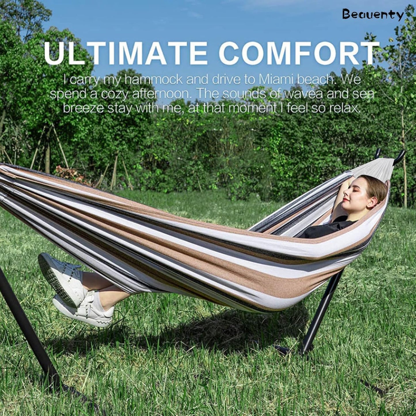 Portable Hammock Stand Set – 2-Person Heavy Duty