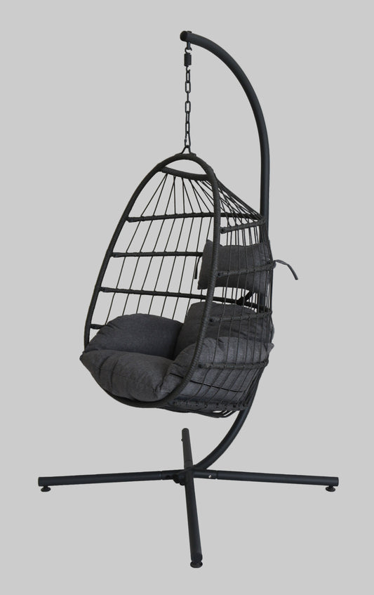 Modern Hanging Egg Chair with Waterproof Cushion