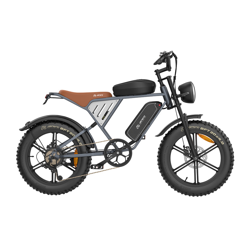 High-Carbon Steel Electric Bike — 750W Brushless Drive, 5 Speed Levels