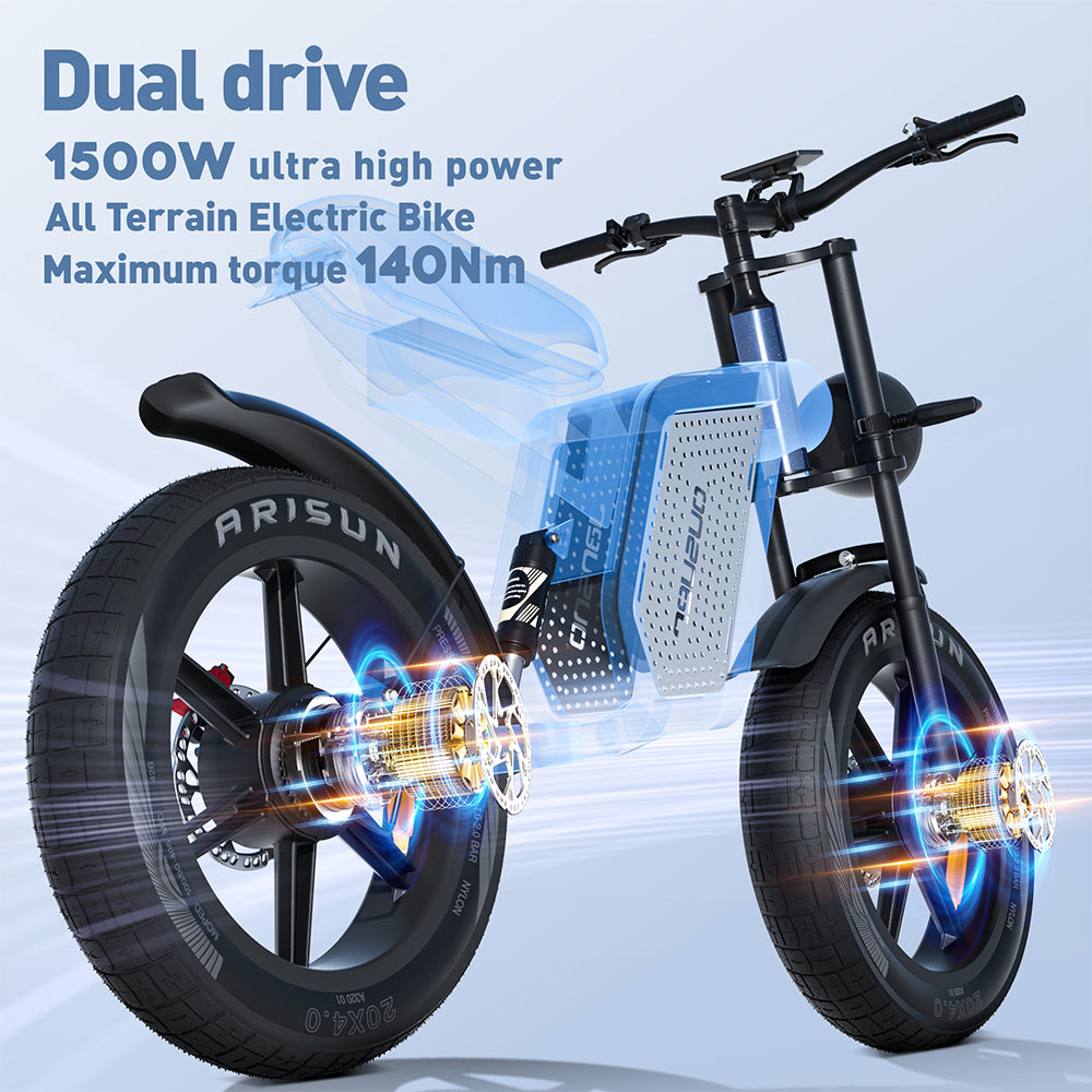 High-Carbon Steel 750W Brushless Electric Bike — Rugged Build, Smart Ride