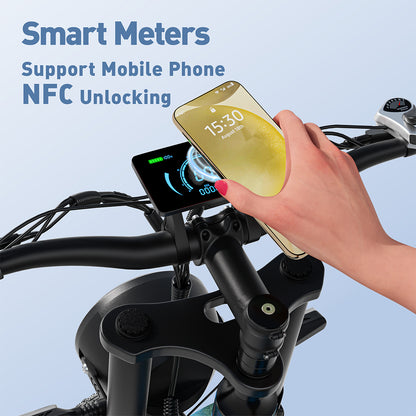 High-Carbon Steel 750W Electric Bike – Rugged Build