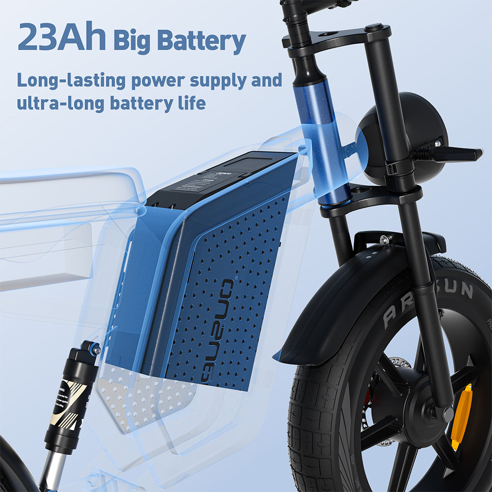 High-Carbon Steel 750W Brushless Electric Bike — Rugged Build, Smart Ride