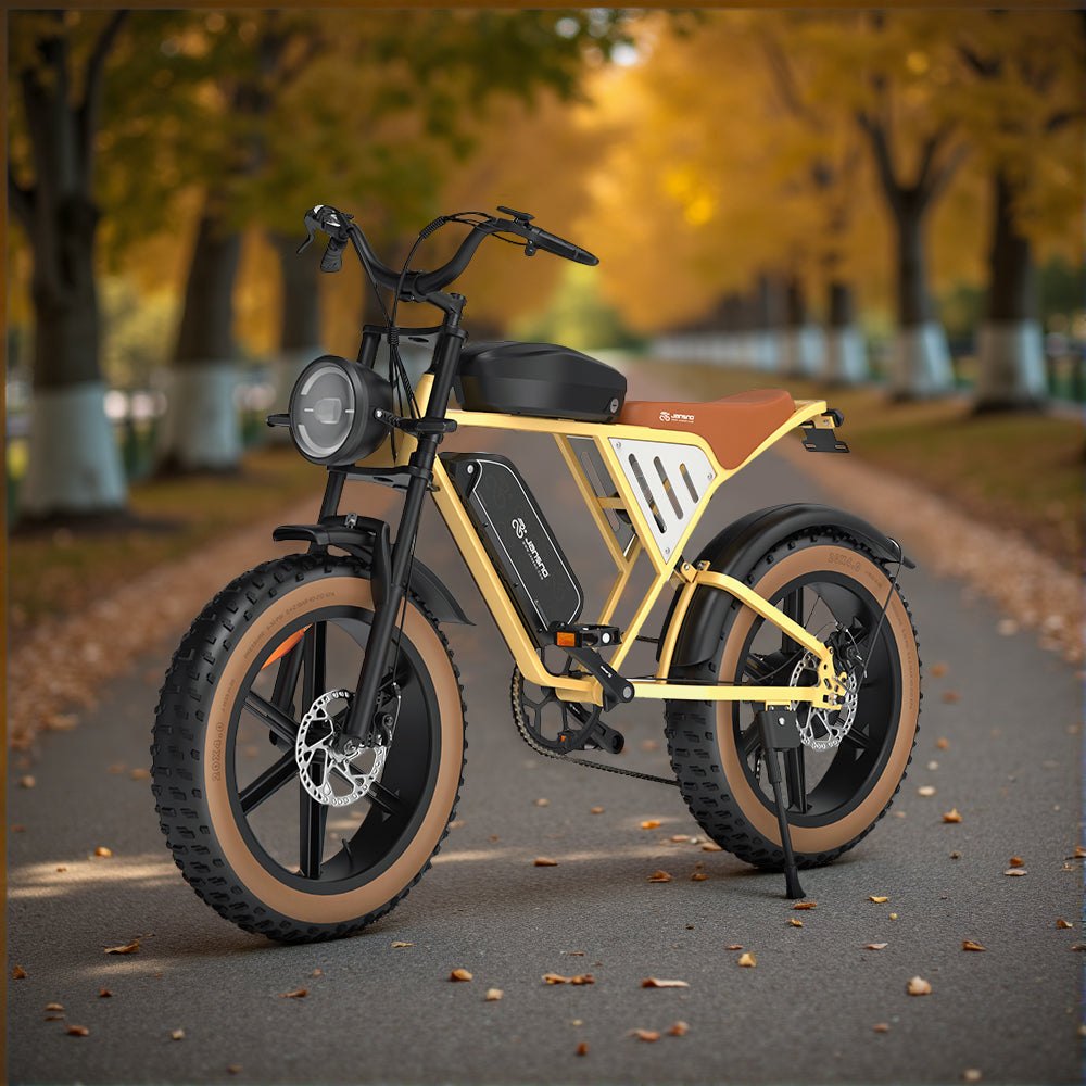 High-Carbon Steel Electric Bike — 750W Brushless Drive, 5 Speed Levels
