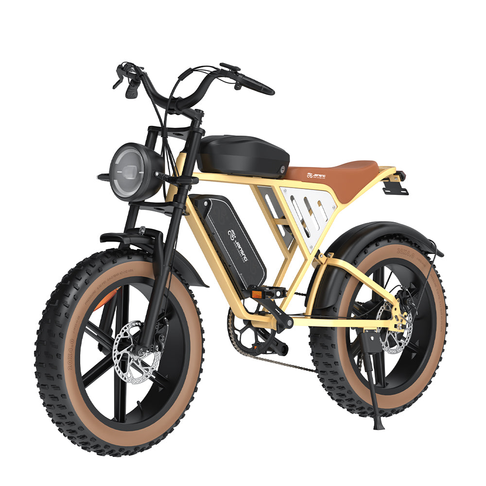 High-Carbon Steel Electric Bike — 750W Brushless Drive, 5 Speed Levels