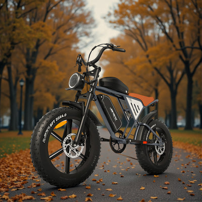 High-Carbon Steel Electric Bike — 750W Brushless Drive, 5 Speed Levels