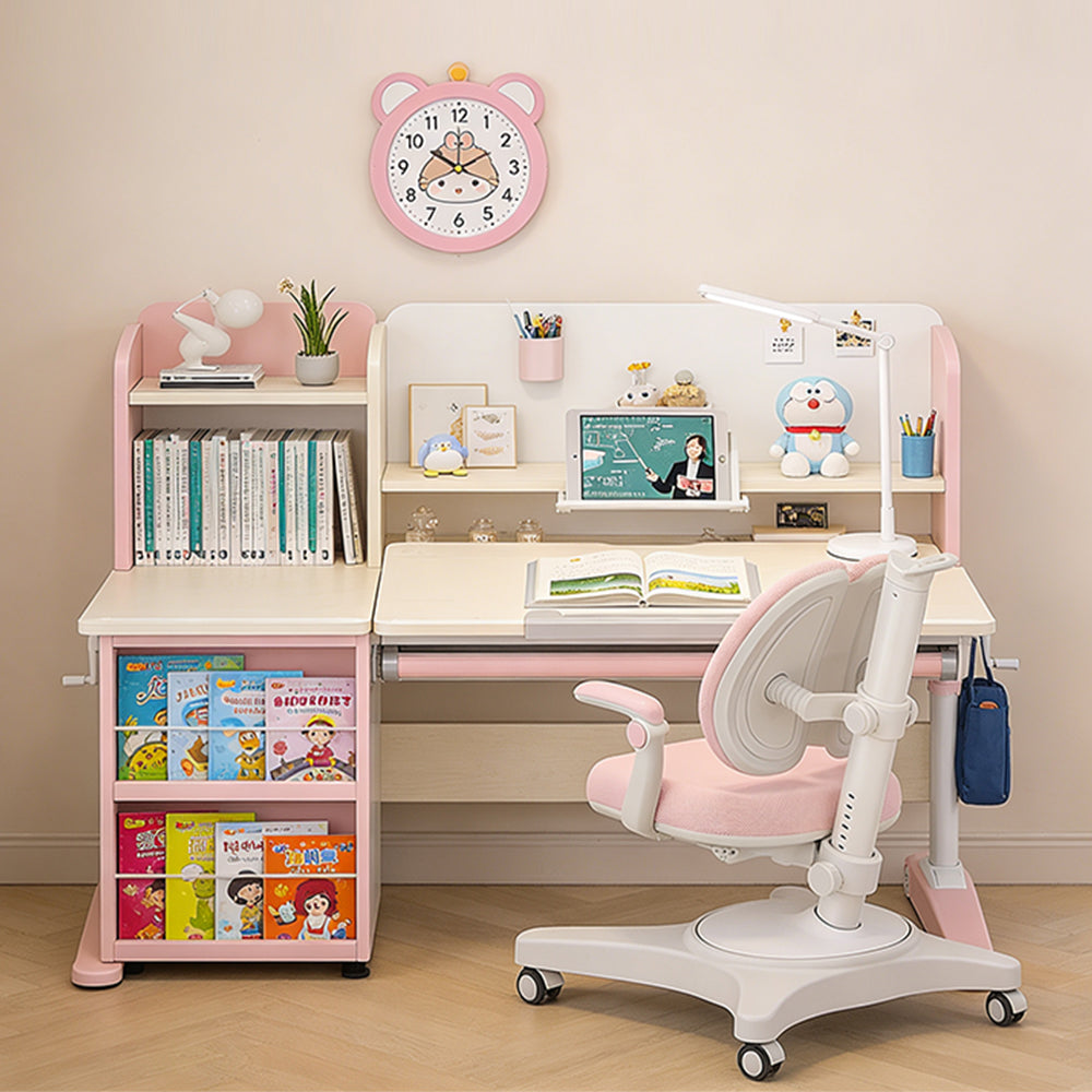 Kids 5-12 years Ergonomic Study Desk & Chair Set - Adjustable Height