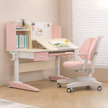 Kids 5-12 years Ergonomic Study Desk & Chair Set - Adjustable Height