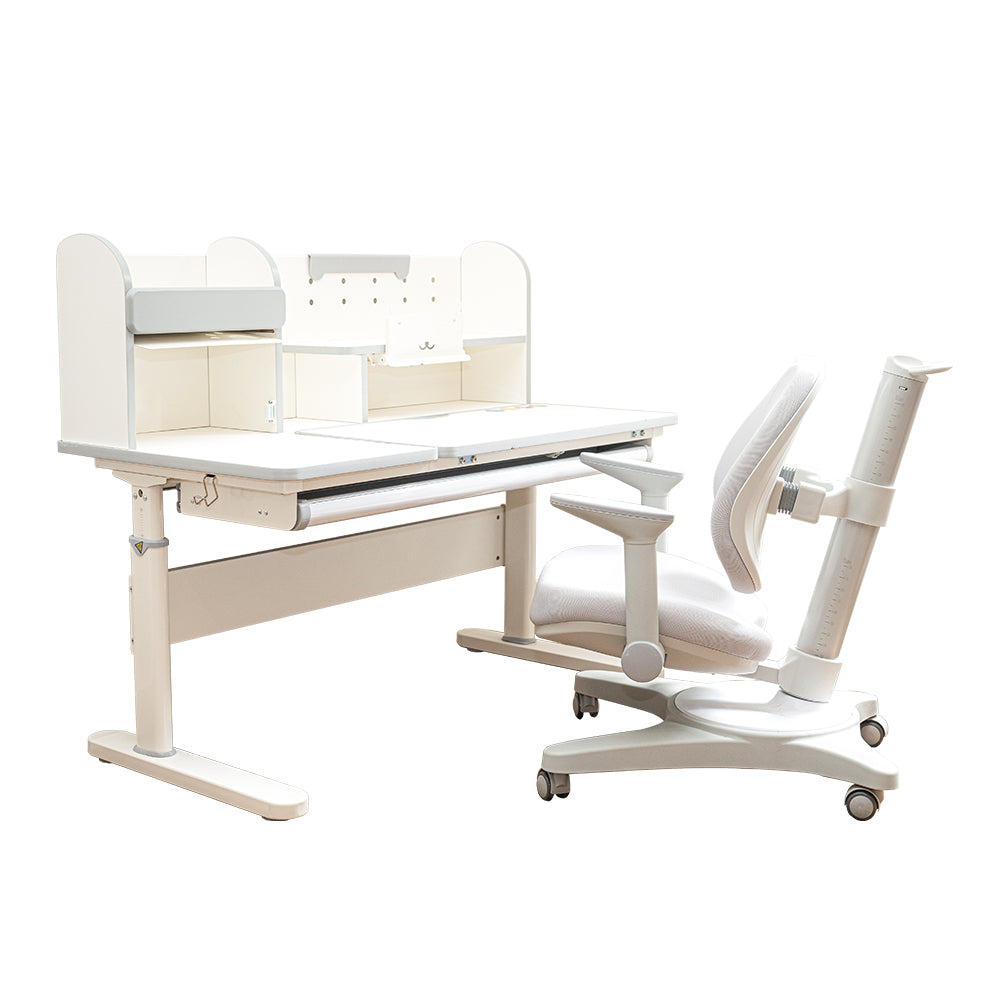 Kids 5-12 years Ergonomic Study Desk & Chair Set - Adjustable Height