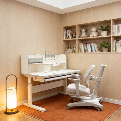 Kids 5-12 years Ergonomic Study Desk & Chair Set - Adjustable Height