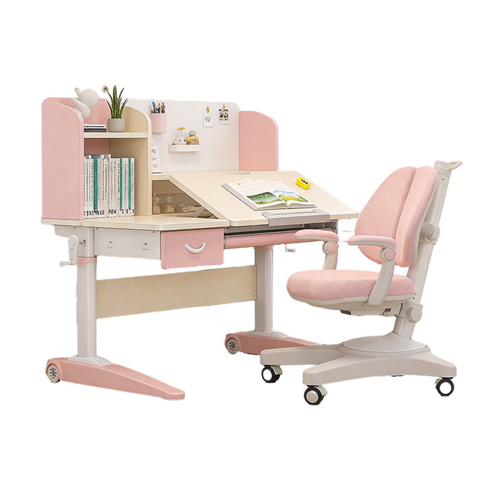 Kids 5-12 years Ergonomic Study Desk & Chair Set - Adjustable Height