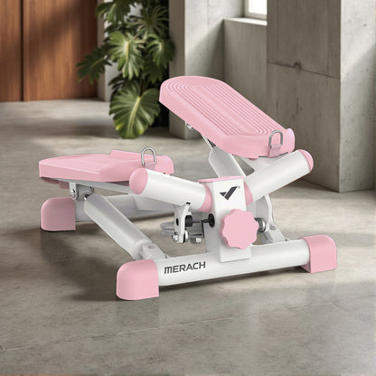 Compact Full-Body Mini Stepper – Twist & Step with Bands