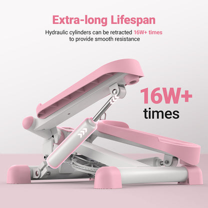 Compact Full-Body Mini Stepper – Twist & Step with Bands