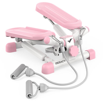 Compact Full-Body Mini Stepper – Twist & Step with Bands