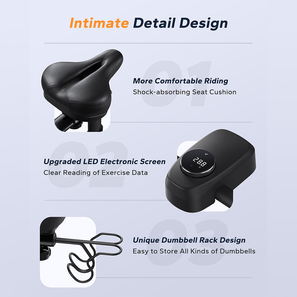 Merach Exercise Bike – Smart, Compact, and Performance-Driven