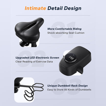 Merach Exercise Bike – Smart, Compact & Performance