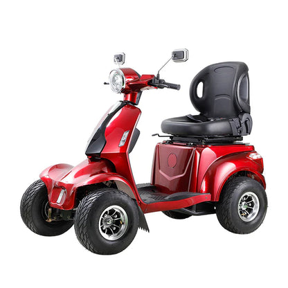1000W Heavy-Duty Electric Mobility Scooter – 60V 20Ah Off-Road, Adjustable Luxury Seat & Golf Bag Mount