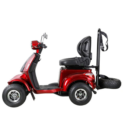 1000W Heavy-Duty Electric Mobility Scooter – 60V 20Ah Off-Road, Adjustable Luxury Seat & Golf Bag Mount