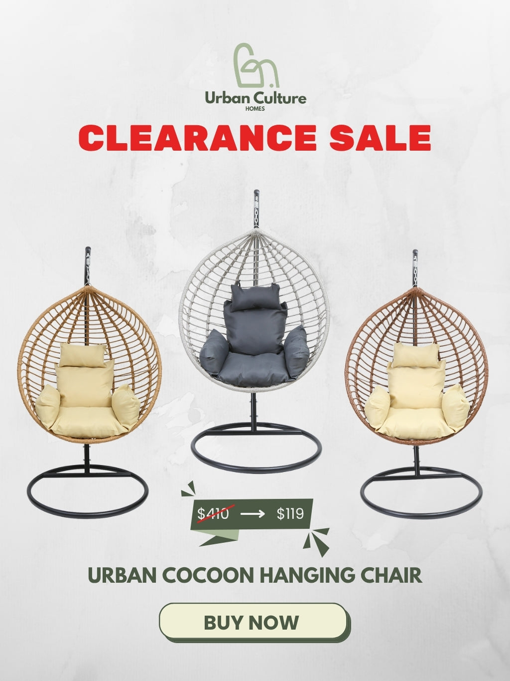 Urban Cocoon Hanging Chair