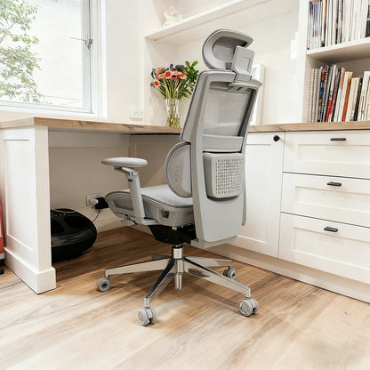 Cozy Motion HLC-3599 Ergonomic Office Chair - Light Gray - OC10