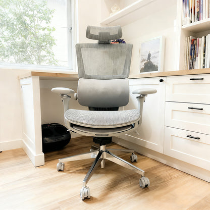 Cozy Motion HLC-3599 Ergonomic Office Chair - Light Gray - OC10