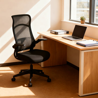 High-Back Office Chair - Mesh & Fabric - OC11