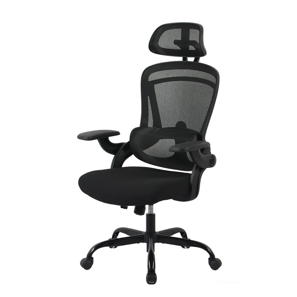 Office Chair with 2D Headrest - Mesh & Fabric - OC12