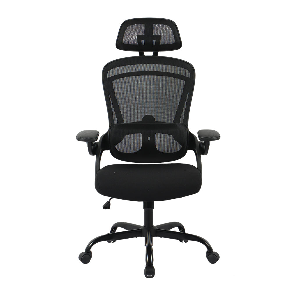 Office Chair with 2D Headrest - Mesh & Fabric - OC12