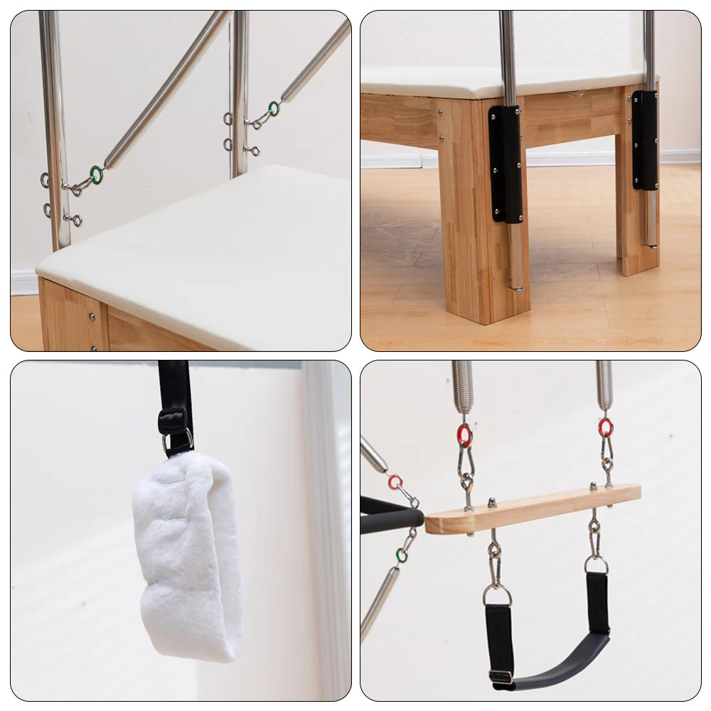 Rubberwood Frame Pilates Cadillac Full Trapeze Table