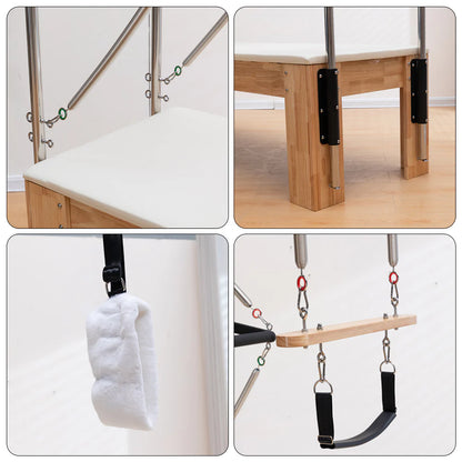 Rubberwood Frame Pilates Cadillac Full Trapeze Table