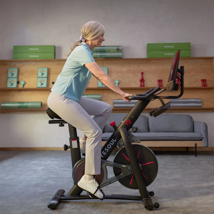 Smart Exercise Bike with 21.5” FHD Screen, Magnetic Resistance & App Connectivity