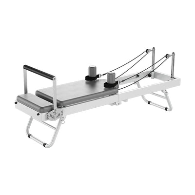 Foldable Steel–Frame Pilates Reformer (With Adjustable Height & Silent Resistance)