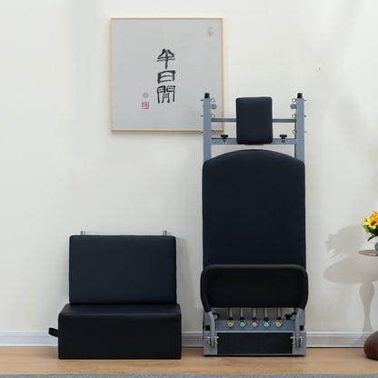 Foldable Carbon-Steel Pilates Reformer – Compact & Strong