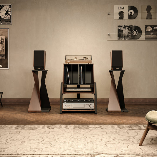Modern Style Record Storage & Audio Rack — Sleek, Functional Design