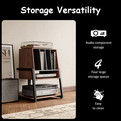Modern Style Record Storage & Audio Rack — Sleek, Functional Design