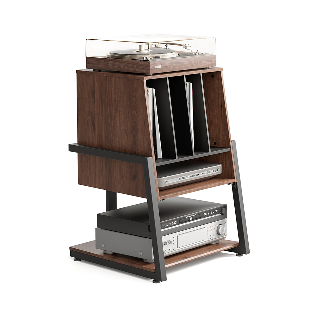 Modern Style Record Storage & Audio Rack — Sleek, Functional Design