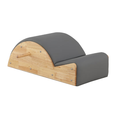 Rubberwood Pilates Spine Corrector — Ergonomic Arc for Stretch & Alignment