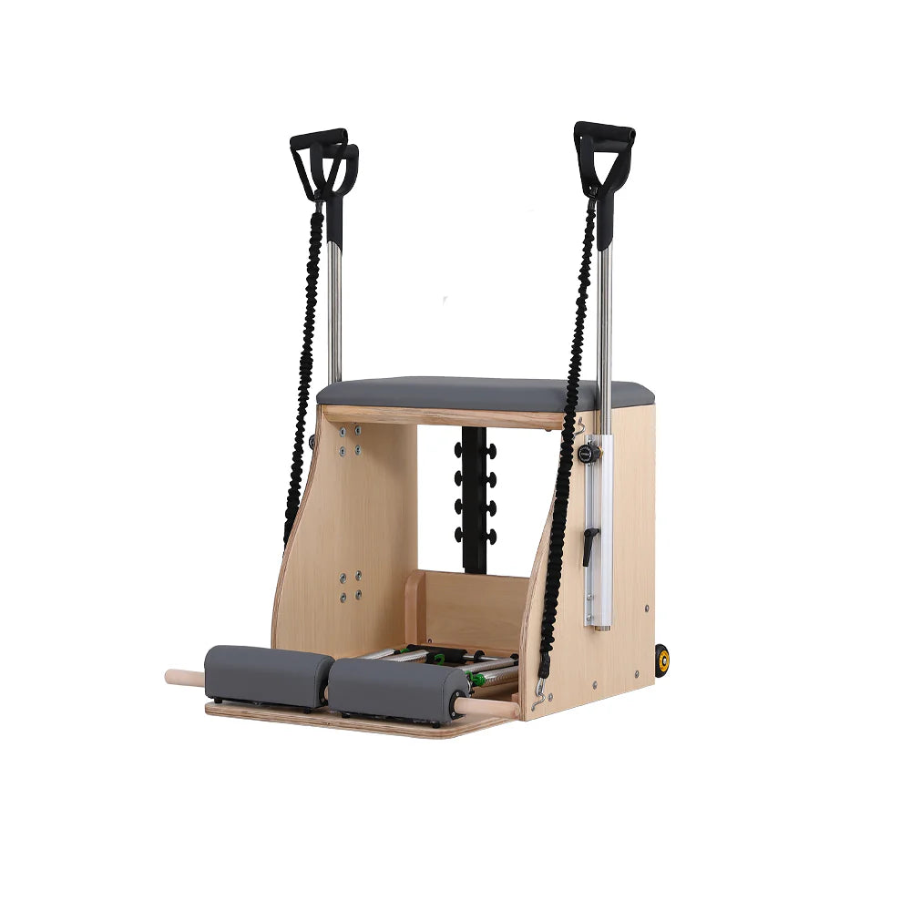 Maple Wood Frame Pilates Wunda Chair-Grey