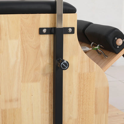 Wooden Pilates Chair – Compact Dual Handle Wunda Chair with Rubberwood Frame