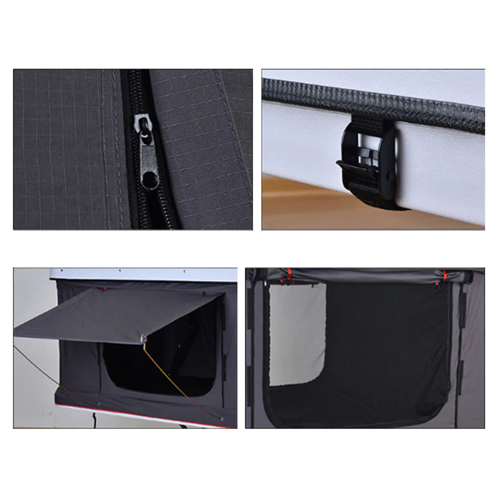 Easy-to-Collapse Safe Roof Top Tent – 3-Second Setup, Hardtop Design, All-Season Adventure Shelter