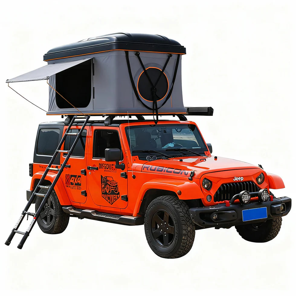 Easy-to-Collapse Safe Roof Top Tent – 3-Second Setup, Hardtop Design, All-Season Adventure Shelter