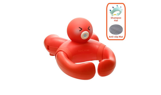 Wall-Mounted Baby Bath Stand - Ergonomic Hands-Free Bathing Solution