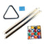 8-Foot Black Frame Slate Billiard Table — Full Kit, Professional Play