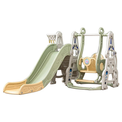 Urban Culture Homes 6-in-1 Children's Slide With Swing | Multi-Activity Play Center with Story Machine