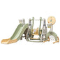 Urban Culture Homes 6-in-1 Children's Slide With Swing | Multi-Activity Play Center with Story Machine