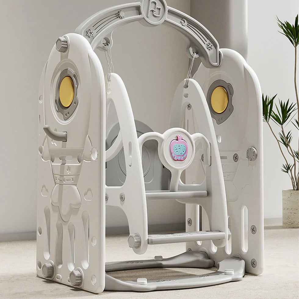 Urban Culture Homes 4-in-1 Children's Slide With Swing | Multi-Activity Play Center with Story Machine