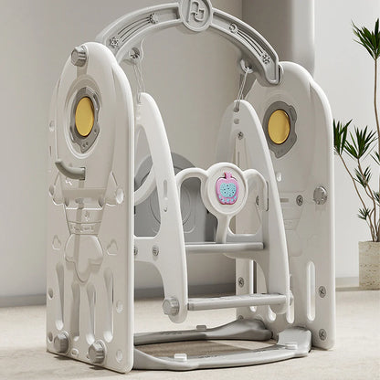 Urban Culture Homes 4-in-1 Children's Slide With Swing | Multi-Activity Play Center with Story Machine