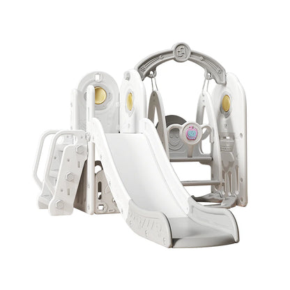 Urban Culture Homes 4-in-1 Children's Slide With Swing | Multi-Activity Play Center with Story Machine